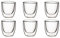 Villeroy & Boch Manufacture Rock Becher Größe S 0,11 l Set6
