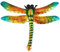 BICBLL Libellen Wand Dekor Verzierung,Libelle Wand-Deko,Schmiedeeisen Libelle Wandbehang Hof Garten Veranda Home Wand Balkon Kunst Dekoration Outdoor Indoor Decor