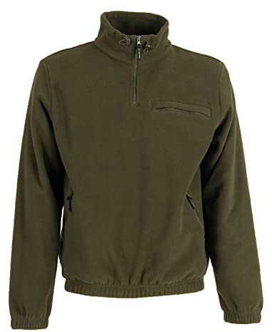 fratelliditalia.org Pullover aus Fleece Jagd Herren Wald Grün Schnee Sport Warme Taschen