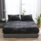 Bettlaken Spannbettlaken 160x200 Schwarz Weiß Marmor Muster Boxspringbett Jersey Bettlaken Microfaser Spannbetttuch Leintuch Muster Hochwertiges Spannleintuch für Hohe Matratze bis 25-30 cm