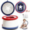 auvstar Pot Pliant Voyage Portable Pot Voiture Pliable Enfant Toilettes Pliantes pour Enfants Déplacement Enfants-Pot Extérieur Siège Toilette Garçons Filles Toilettes Voiture Pliable Bébé (Rouge)