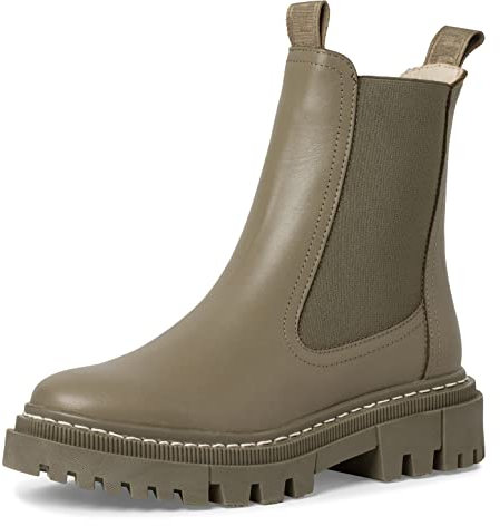 Tamaris Damen Chelsea Boots, Frauen Stiefeletten,Wechselfußbett,uebergangsstiefel,Schlupfstiefel,flach,Boots,Stiefel,Bootee,Pale Green,37 EU