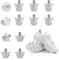 Vokmon 12pcs Football Studs Replacement Boot Nails Sports Equipment Safety Aluminum Plastic Footwear Accessories Boys Adult Shoes 2 Sizes, Large Narrow