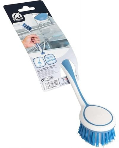 ELEPHANT - Brosse Vaisselle Ventouse pour un nettoyage facile et rapide de votre cuisine - Accessoire pratique pour votre maison - Vendu Par Unité