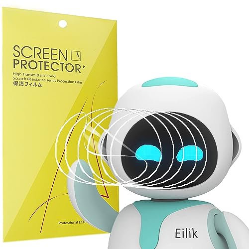 Blueshaweu Protector de pantalla compatible con Eilik Robot Pets (paquete de 6) película transparente de TPU de cobertura completa compatible con Eilik Robot Pet (paquete de 6)