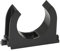 SOMA Rohrclip aus Kunststoff, schwarz, 40 mm, 40 Stück, Klemmschelle, Rohrklemme, UV-Beständig