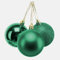 10cm/6Pcs Christmas Baubles Shatterproof Emerald Green, Christmas Tree Decorations Ball Ornaments Balls Xmas Hanging Decorations Holiday Decor - Shiny,Matte,Glitter