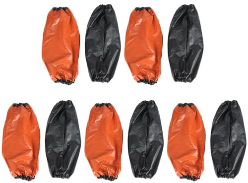 Housoutil Manches De Bras Couvre Antifouling Pvc, 5 Paires Imperméables Et D'huile étanche Outil De Cuisine Manchettes, Couvre Bras De Jardinage Pour Cuisine,Usine Alimentaire,Traitement Aquatique