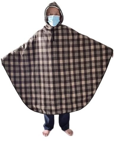 Erwachsene Rollstuhl Cape mit Kapuze Rollstuhl Kleidung Winter Poncho Cape Mantel Rollstuhl warme Decke Rollstuhl Kleidung für Frauen und Männer