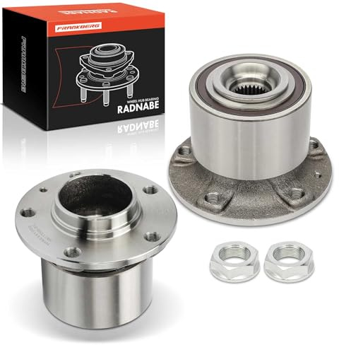 Frankberg 2x Radlager Radlagersatz Hinten Links Rechts Mit ABS Magnetring | Kompatibel mit Spacetourer Bus V Traveller Bus V Expert Kasten V Replace# 9819074780 Flansch-Rad ⌀129