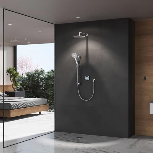 Aqualisa OPQ.A1.BV.DVFW.23 Optic Q Smart Shower Concealed with Adjustable and Wall Fixed Heads - for HP/Combi Systems