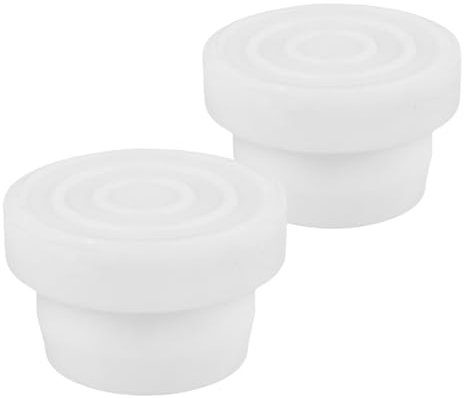 PLAFOPE 2pcs Swimming Pool Stair Rubber Stopper Swimming Pool Stairs Bumper Pool Ladder Protectors Pool Ladder Plug Underwater Ladder Bumper Pool Accessories for Inground Pools White