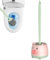 Schweinchen-Toilettenbürste und Halter | Badezimmer Langer Griff WC-Bürste | Niedliches Schweinchen Wandbehang WC-Bürstenhalter Set | Reiniger Effiziente Reinigung Toilettenbürste Set mit flexibel