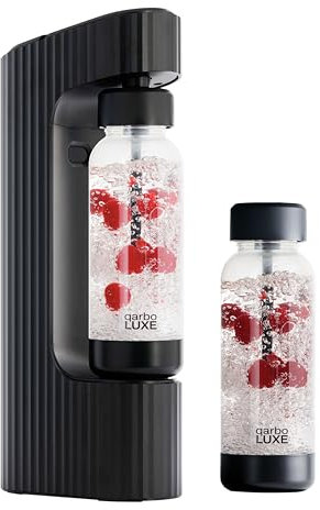 Twenty39 qarbo LUXE Premium Sprudelwasserbereiter - Eloxierter Aluminiumsprudler für Zuhause, kohlensäurehaltig jedes Getränk (CO2-Zylinder separat erhältlich)