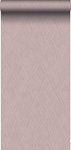 Origin papier peint graphique 3D vieux rose 50 x 900 cm Wallcoverings