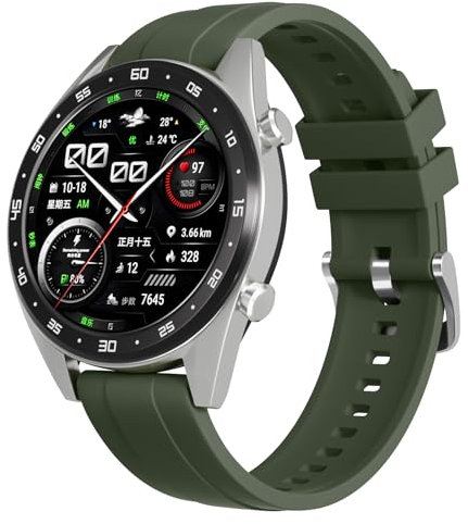 Vancle Cinturino per Huawei Watch GT4 46 mm / Watch GT3 46 mm / Watch GT2 46 mm / Watch GT5 46 mm, cinturino in silicone originale classico, braccialetti di ricambio sportivi per Huawei Watch GT 3 /