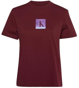 Calvin Klein Damen T-Shirt Kurzarm Classic Fit Tee aus Baumwolle