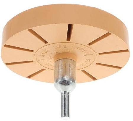 WEKADRIN Kleber Entferner Mit Selbstklebendem Rad Für Bohrmaschine Zum Entfernen Von Aufklebern Nadelstreifen Und Kleber Autolack Und Glas