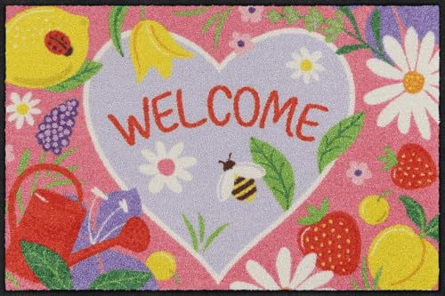 Salonloewe Fussmatte Astrids Garden I Schmutzfangmatte & Fußabtreter für Innen 50 x 75 cm