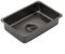 MeevrgR Évier de camping portable en acier inoxydable de 5,5 L pour évier IGT avec drain (36,5 x 25 cm) – Bassin de cuisine d'extérieur léger de 680 g pour camping et camping-car (noir)