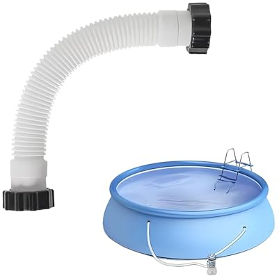 Poolschlauch Ø 38mm Schwimmbadschlauch 40cm Für Poolpumpe & Poolsauger, Flexibler Pool Pumpe Ersatzschlauch, Ersatzschläuche Garten Schwimmmen Poolfilter Schlauch Zubehör