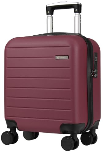 Rocklands® Suitcase for Easyjet Cabin Bag Size 45x36x20, Carry-ons, Small Carry on Suitcase, Lightweight Hand Luggage Underseat 28L (Maroon, 45 x 36 x 20 cm)
