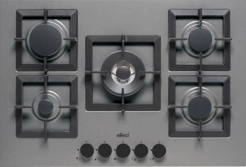 PGSP75148CS Plano 75 TCC - Piano Cottura 5 Fuochi a Gas 75 cm Granitek colore Cemento