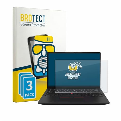 BROTECT Entspiegelungs Schutzglas für Lenovo ThinkPad T14 Gen 7 (3 Stück) Schutzfolie Glas Matt [Extrem Kratzfest 9H, Anti-Reflex, Anti-Fingerprint]