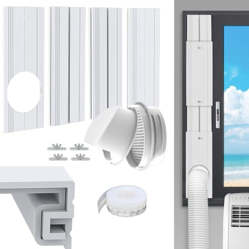 Fensterabdichtung Mobile Klimaanlage 43–140cm für Schiebefenster，Aktualisierte Version