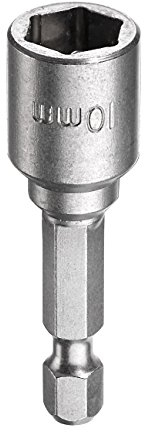 kwb clé à douille 10 mm Allen 102.710 (1/4 '' E6.3 tige hexagonale, ISO 1173, Hochweriger TQ 60 en acier)