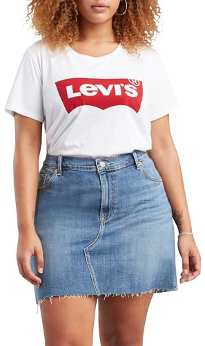 Levi's Damen Plus Size Perfect Tee T-Shirt, White, 1XL