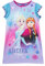Disney Girls Anna And Elsa Frozen Nightdress Short Sleeve Kids Nightwear 3-4 Years