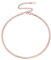 FOCALOOK Damen Kette 3mm breit Kurze Schlangenkette Rosegold vergoldet Choker Kette 32+9cm Kurze Collier Halskette verstellbar für Mädchen Modeschmuck für Weihnachten Geburtstag Party