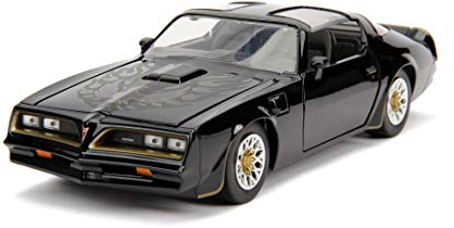 Jada Toys 253203041 Fast & Furious Tego's 1977 Pontiac Firebird, Auto, Tuning-Modell im Maßstab 1:24, zu öffnende Türen, Motorhaube und Kofferraum, Freilauf, schwarz