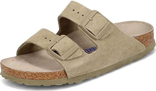 Birkenstock Arizona Soft Footbed - Leather (Unisex) Khaki Oiled Leather EU 39 (US Men's 6-6.5, Women's 8-8.5) Regular