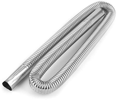 Tubo de calefacción de estacionamiento, tubo de escape de acero inoxidable, calentador de aire de estacionamiento, tubo de escape manguera de ventilación de gas diésel, 2,5 cm (120cm)