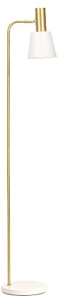 Pauleen 48145 Grand Elegance Stehleuchte mit Gold Stehlampe in Weiß max25W E27 Weiß/Gold 230V Metall