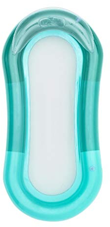 Brandsseller Luftmatratze 160x84 cm Badematratze Wasserhängematte mit Netzeinsatz und abnehmbaren Kopfteil aufblasbar - Grün