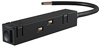 Einspeisung, Maytoni Track Lighting Stromeingang für magnetische (Einbau-) Schienensysteme, Schwarz, aus Kunststoff für Wohnzimmer, Schlafzimmer, Küche, Flur