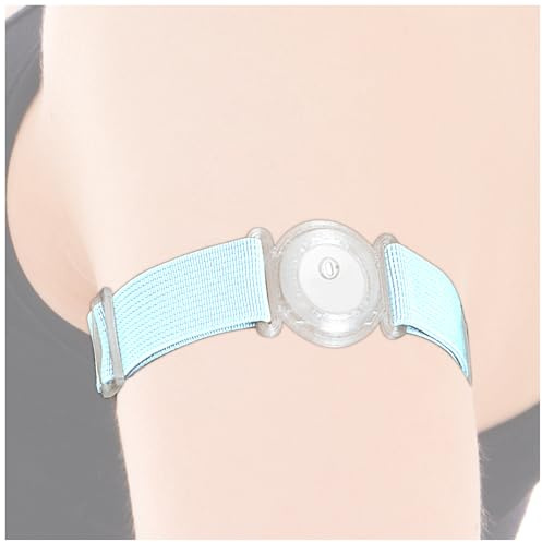 DiaBrothers® Fixierband für Freestyle Libre 3 Sensor | Wasserfest & flexibel | Sicherer Halt & Schutz | Verstellbares Armband - Halter: transparent - Armband: weiß - Größe: S (15-25 cm)