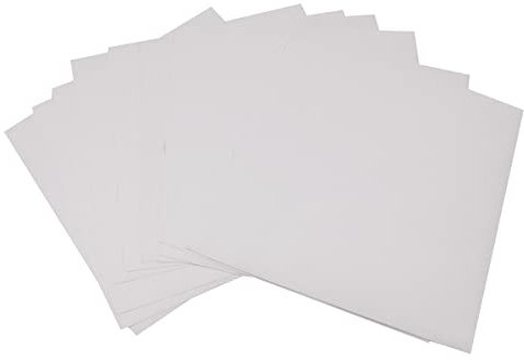 WANGCL Lot de 10 toiles en lin et coton pour peintures, calicot naturel, mélange de toile vierge apprêtée pour peinture à l'huile à faire soi-même, 26,5 x 26,5 cm