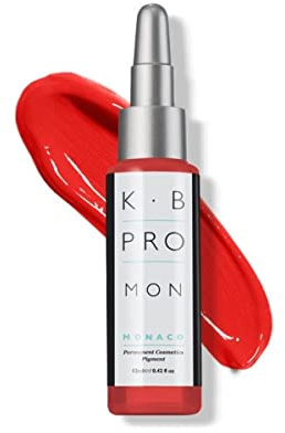 K.B Pro Microblading PMU Lip Pigments, Long Lasting Results, Harmonious Fade, True to Colour Heal, Varying Titanium Levels Create Light to Full Coverage, Monaco- Orange Crush, 12 ml