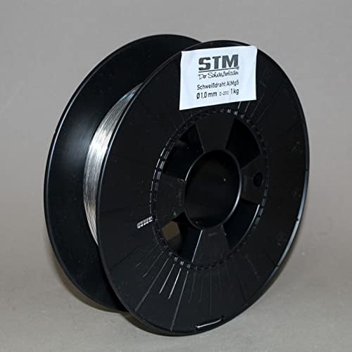 Alambre de soldadura de aluminio AlMg5, 1,0 mm, MIG/MAG 3.3556, alambre de soldadura de gas de protección (D200-1,0 kg)
