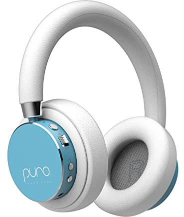Puro Sound Labs BT2200-Plus Bluetooth-Kopfhörer für Kinder mit eingeschränkter Lautstärke – sicherere Kopfhörer für Kinder – Audioqualität und Geräuschisolierung in Studioqualität (Blaugrün)
