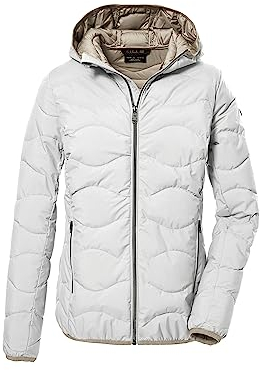 G.I.G.A. DX Damen Steppjacke mit Kapuze/Funktionsjacke ist wasserabweisend GW 21 WMN QLTD JCKT, gebrochenes weiss, 38, 39845-000