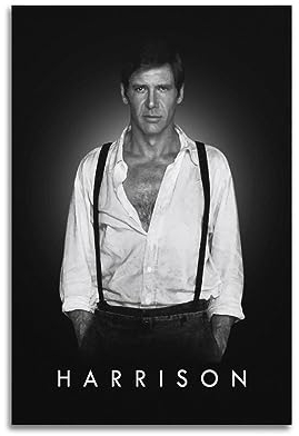 VZRSQZK Schauspieler Harrison Ford-Poster, dekoratives Gemälde, Leinwand-Wandposter und Kunstdruck, modernes Familienschlafzimmer-Dekor-Poster, 20 x 30 cm