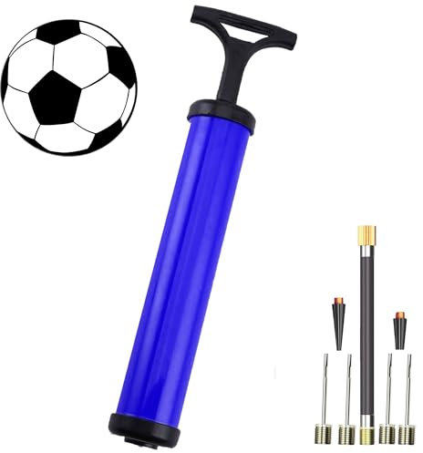 EXPECTRO 1Pc Football pump, Portable Air Pump, Ball Pump Inflator Kit with Needle, Nozzle, Extension Hose for Football Basketball Water Polo Rugby Exercise Sports Ball Balloon (1p Pump)