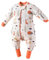 Chilsuessy Baby Schlafsack mit Beinen Warm gefüttert Winter Langarm Winterschlafsack mit Füssen Baby Schlafsack mit Füßen, Wald Igel/3.5 Tog, 80cm/Baby Höhe 85-95cm