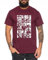 Ruffy Team - Herren T-Shirt Straw Hat Luffy Zoro One Monkey D. Pirat Ace Piece Goku Anime Ruffy, Größe:L, Farbe:Weinrot