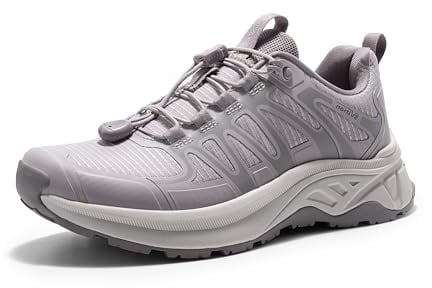 NORTIV 8 Scarpe da Trekking da Donna Stivali da Montagna Trekking Caccia Sneakers Antiscivolo Leggero Esterno Traspirante Leggero